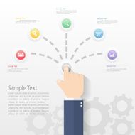 5 steps infographic template N2