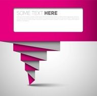 Origami paper speech bubble N2
