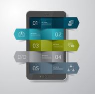infographics mobile phone and communication technology data N2