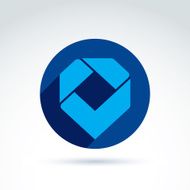 Vector conceptual corporate design element Abstract geometric