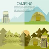 Camping banner