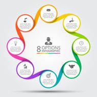 Vector circle element for infographic N22