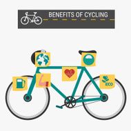 The benefits of cycling infographics N2