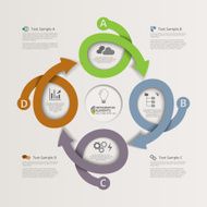 Looping Arrows Infographics