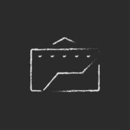 Factory icon drawn in chalk N3