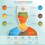 Doctor info graphic design clean vector N2