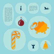 Christmas flat infographic N2