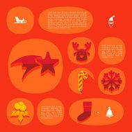 Christmas flat infographic N3