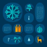Christmas flat infographic N4