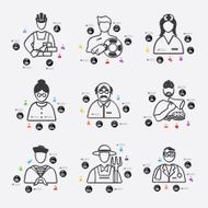 professions infographic