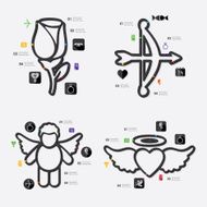 Valentine&#039;s Day infographic N6