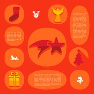 Christmas flat infographic N5