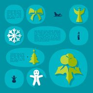 Christmas flat infographic N6