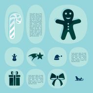 Christmas flat infographic N7