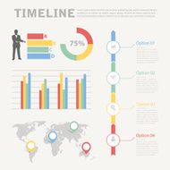 Infographic timeline for business Vector illustration N3