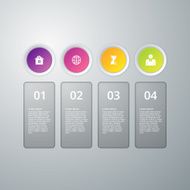 Vector illustration infographics four options N25
