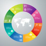 Vector illustration infographics eight options N4