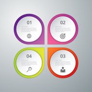 Vector illustration infographics four options N28