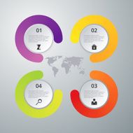 Vector illustration infographics four options N29