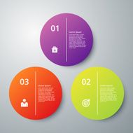 Vector illustration infographics three options