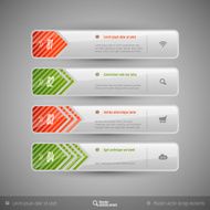 Vector tabs as design elements for business layouts N26