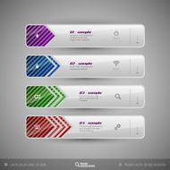 Modern tabs as design elements Business symbols N40