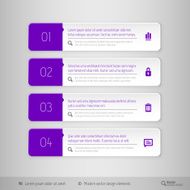 Vector tabs as design elements for business layouts N28