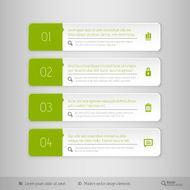 Modern tabs as design elements Business symbols N43