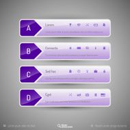 Design layout modern symbols tabs N10