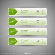 Modern tabs as design elements Business symbols N46