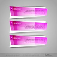 Modern Glossy Vector Banners N14