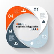Modern vector info graphic for business project N92