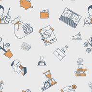 Business and Finance Seamless Pattern N8