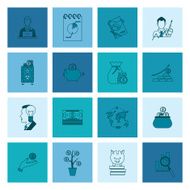 business and finance icon set N160