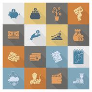 business and finance icon set N166