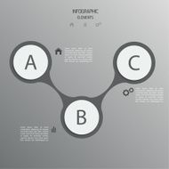 Abstract paper banner for infographics