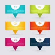 Vector colorful info graphics for your business presentations N69