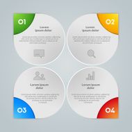 Vector colorful info graphic