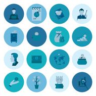 business and finance icon set N170