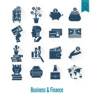 business and finance icon set N172