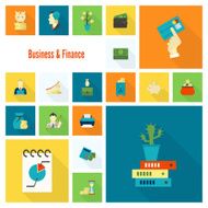 business and finance icon set N178