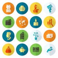business and finance icon set N180