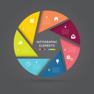 Modern infographic for business project N14