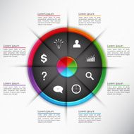 Colorful Circle with 8 Options