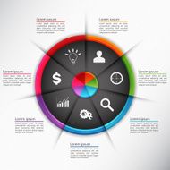 Colorful Circle with 7 Options