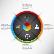 Colorful Circle with 4 Options