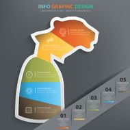 Tiger info graphic design clean vector N2