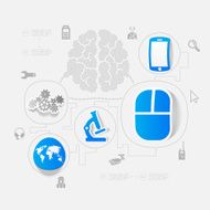 technology sticker infographic N2