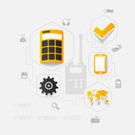 technology sticker infographic N3