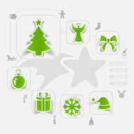 Christmas sticker infographic N6